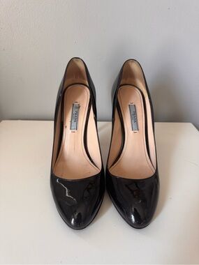 Prada Black Patent Leather Pointed Pumps
